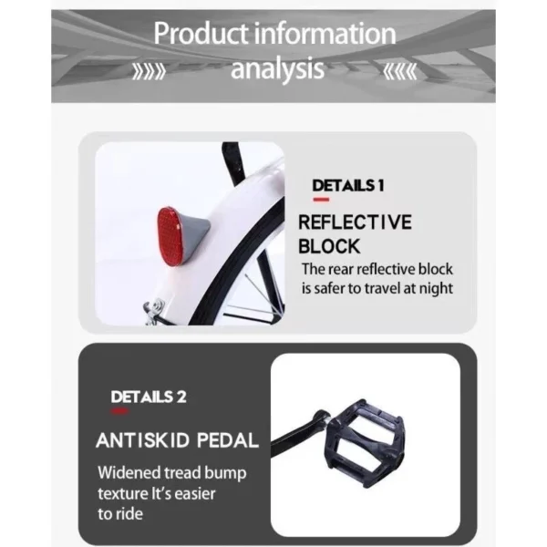 Urban Commuter Foldable Adult Bike 20inch