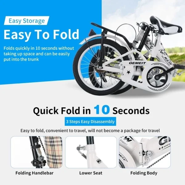 Urban Commuter Foldable Adult Bike 20inch