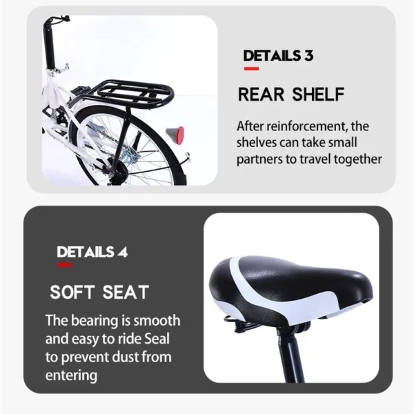 Urban Commuter Foldable Adult Bike 20inch