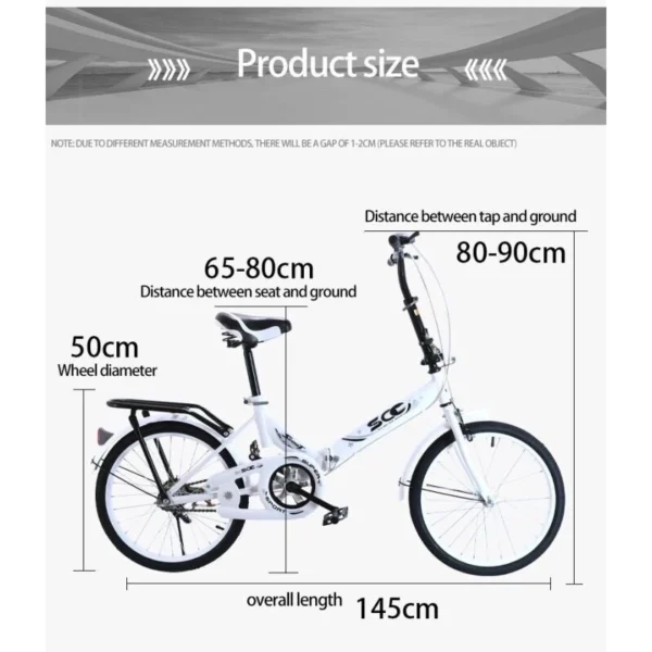 Urban Commuter Foldable Adult Bike 20inch